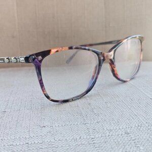 Zenni Optical Women Eyeglasses Frame Purple Tortoise Glasses Eyewear
